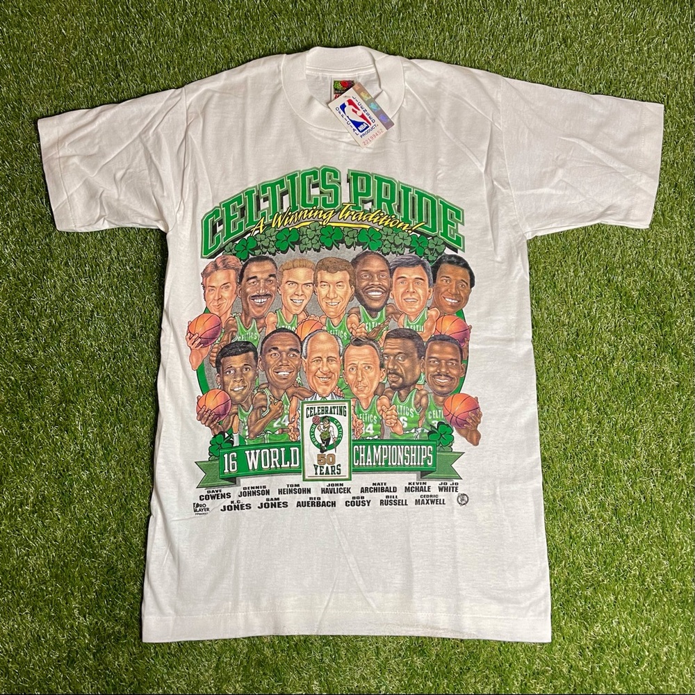Vintage NBA Boston Celtics Caricature Shirt